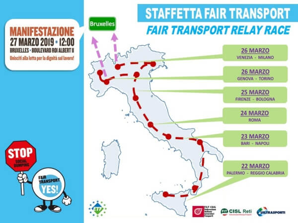 ETF: European Transport Workers' Federation | La Staffetta: a relay ...